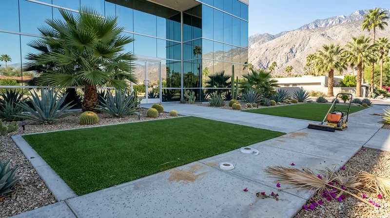 Commercial Artificial Grass Installation Palm Springs